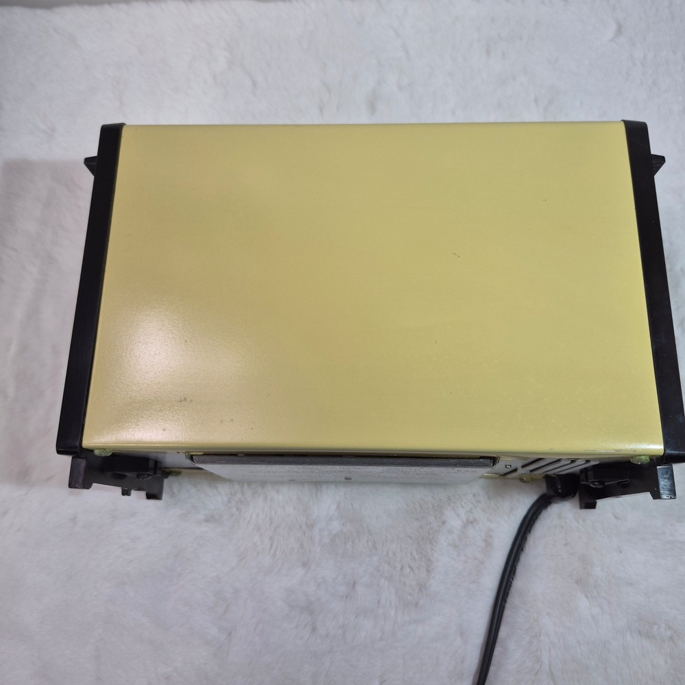 Vintage Sunbeam 2 Slice Toaster Model 20-12 Harvest Gold Yellow Black Retro 70s - Picture 5 of 7